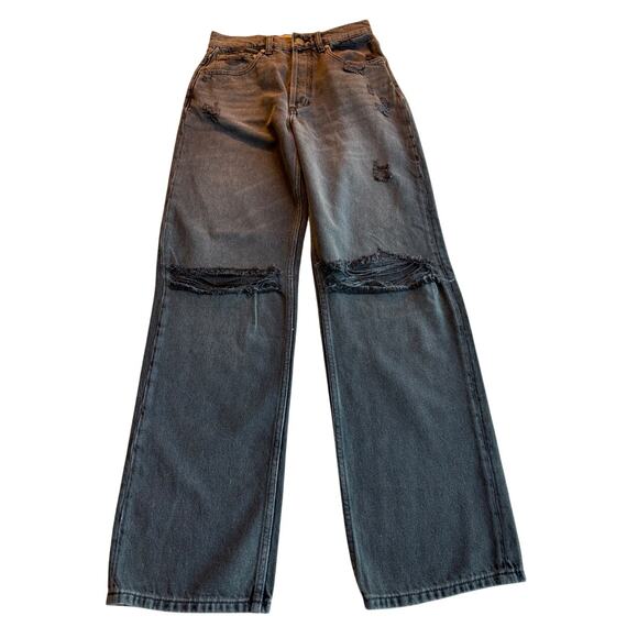 NWT SAMPLE BOYISH Ziggy Fatal Attraction Denim Jeans Pants Charcoal Distress 26 - Picture 1 of 10